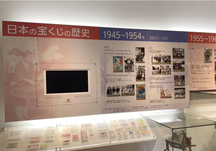 東京宝くじドリーム館 歴史と現状の展示その3