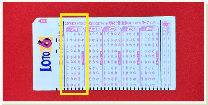 ロト6の買い方その1