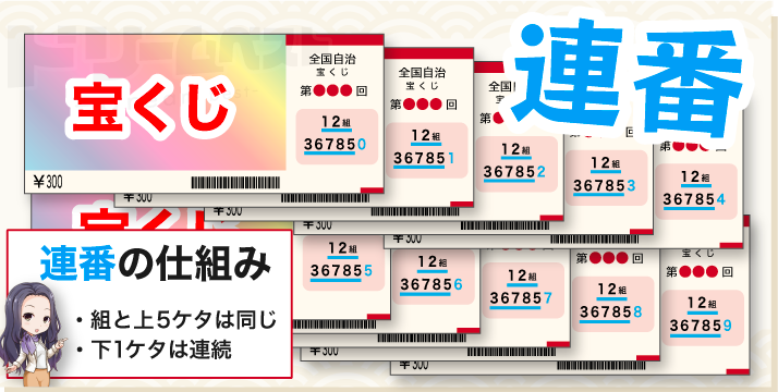 宝くじの連番とは？