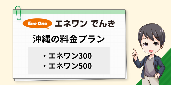 エネワンでんきの沖縄エリアの料金プラン