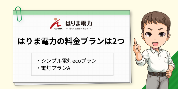 はりま電力の料金プランは2種