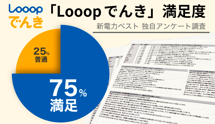 「Looopでんき」満足度 独自アンケート調査