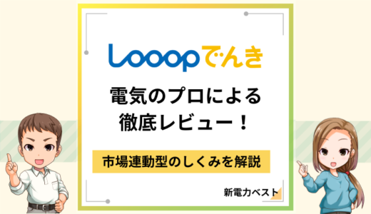 Looopでんきを電気のプロがレビュー！市場連動型の仕組みを徹底解説