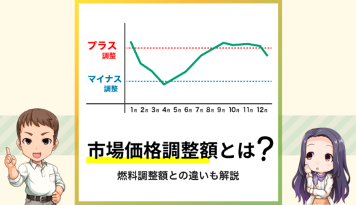 市場価格調整額とは？燃料費調整額との違いは？