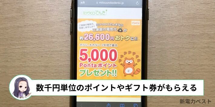 キャンペーンに参加すれば数千円単位のポイントやギフト券などがもらえる