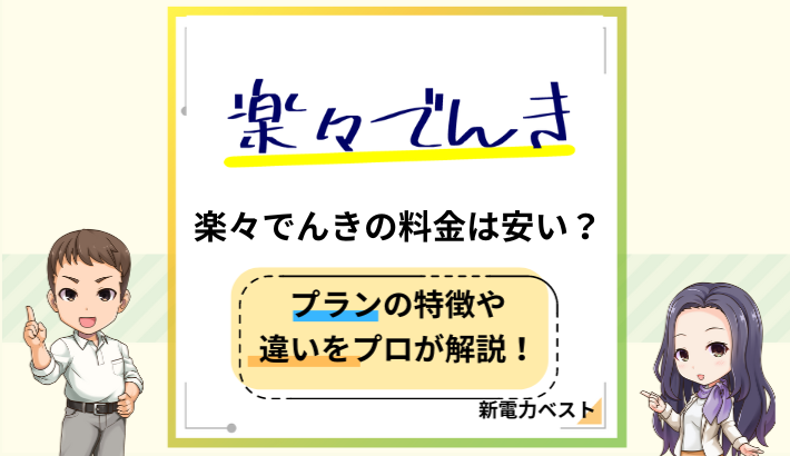 楽々でんきの料金