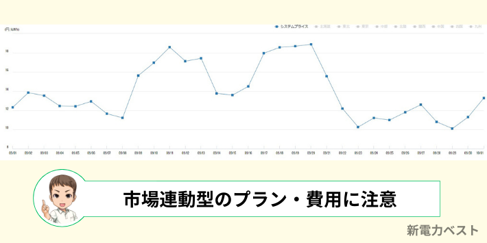 市場連動型のプランや費用は、高騰に注意が必要