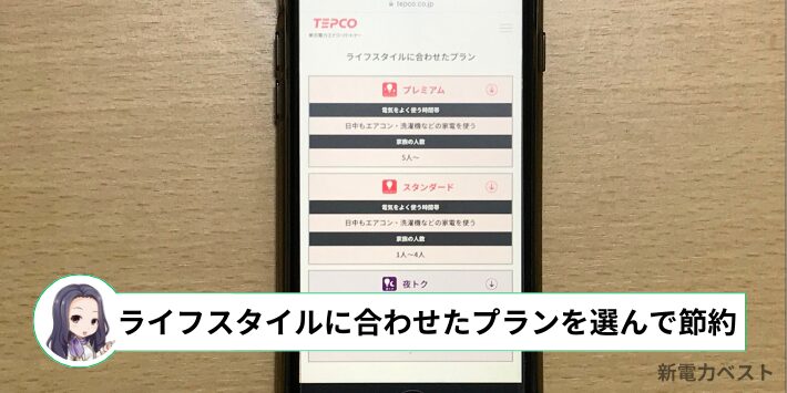 ライフスタイルに合わせてプランを選べば節約効果が高まる