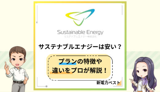 サステナブルエナジー（ネット電力）の料金は安い？特徴や魅力を解説！