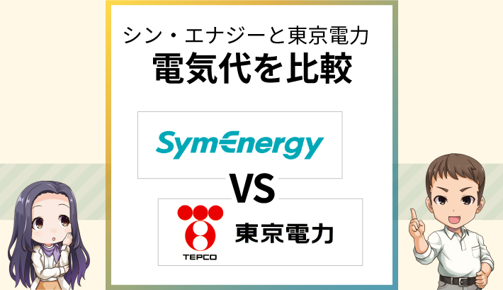 シン・エナジーと東京電力の電気代を比較