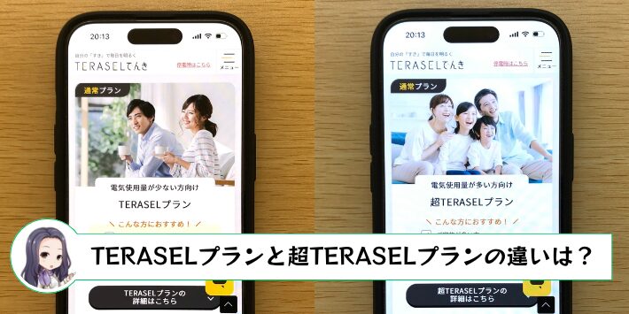 TERASELプランと超TERASELプランの違い