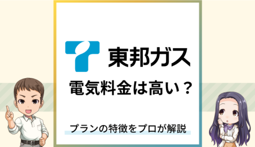 東邦ガスの電気料金は高い？プランの特徴や違いをプロが解説